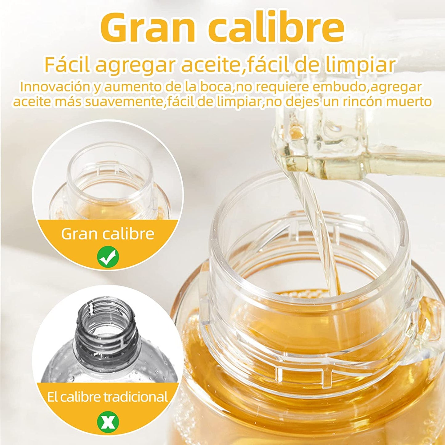 Botella de aceite con spray para cocina