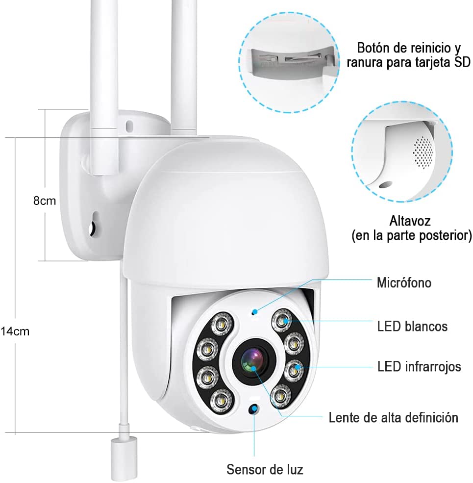 Cámara de vigilancia A7 1080 HD