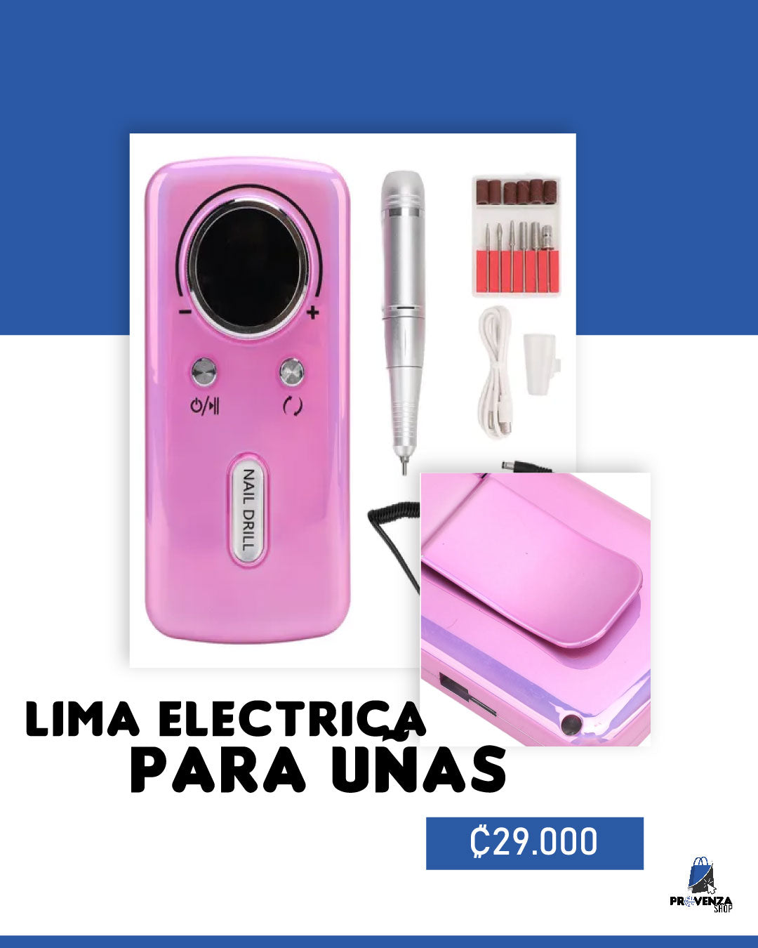 Lima Eléctrica para uñas